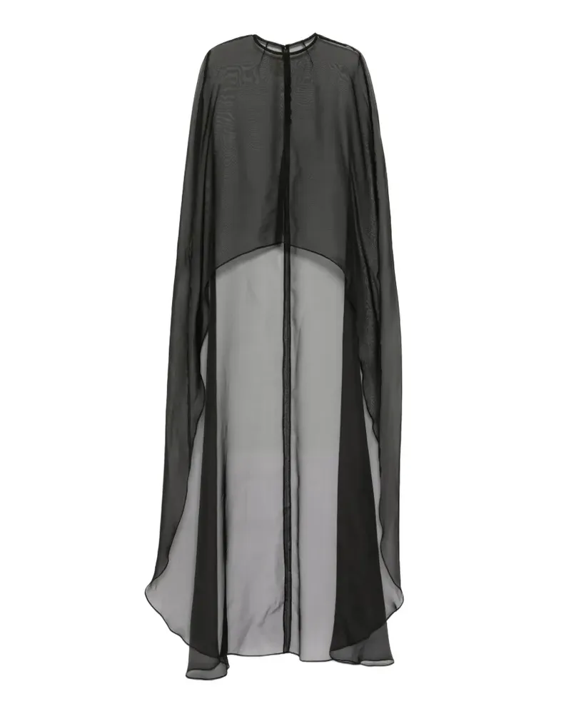 Isabel Sanchís Cape aus Organza - Schwarz Schwarz