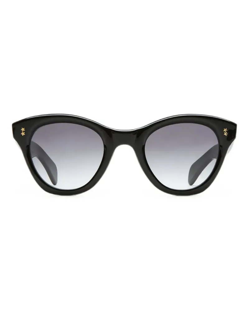 Fortela Audreyn Sonnenbrille mit rundem Gestell - Schwarz Schwarz