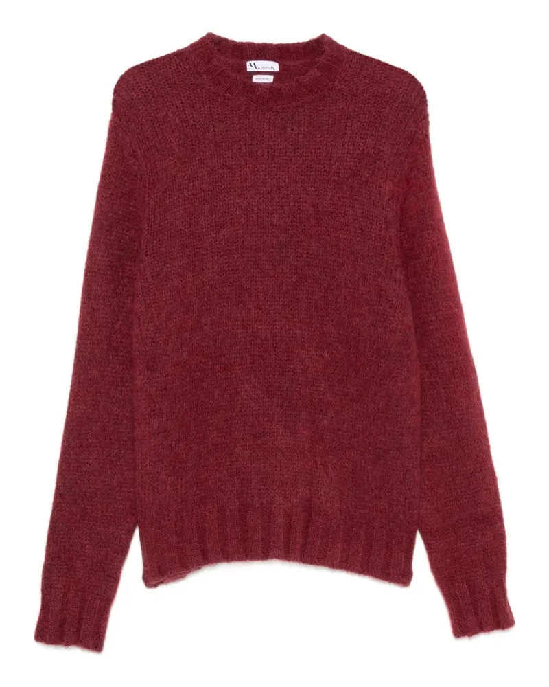 Doppiaa Gerippter Pullover mit Stehkragen - Rot Rot