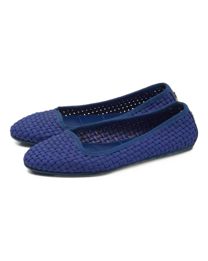 Moncler woven ballet flats - Blau Blau