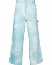 MSFTSrep Schlaghose mit Acid-Wash-Effekt Blau