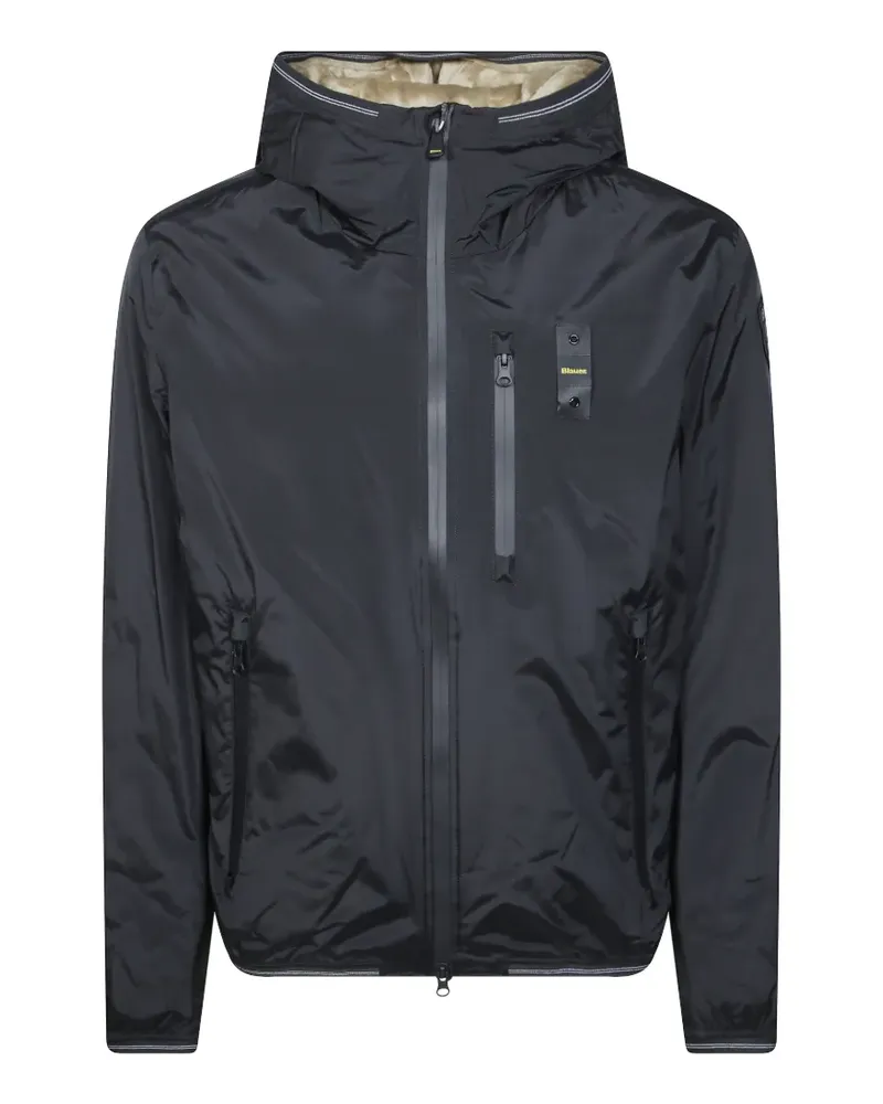 Blauer Devon Kapuzenjacke - Schwarz Schwarz