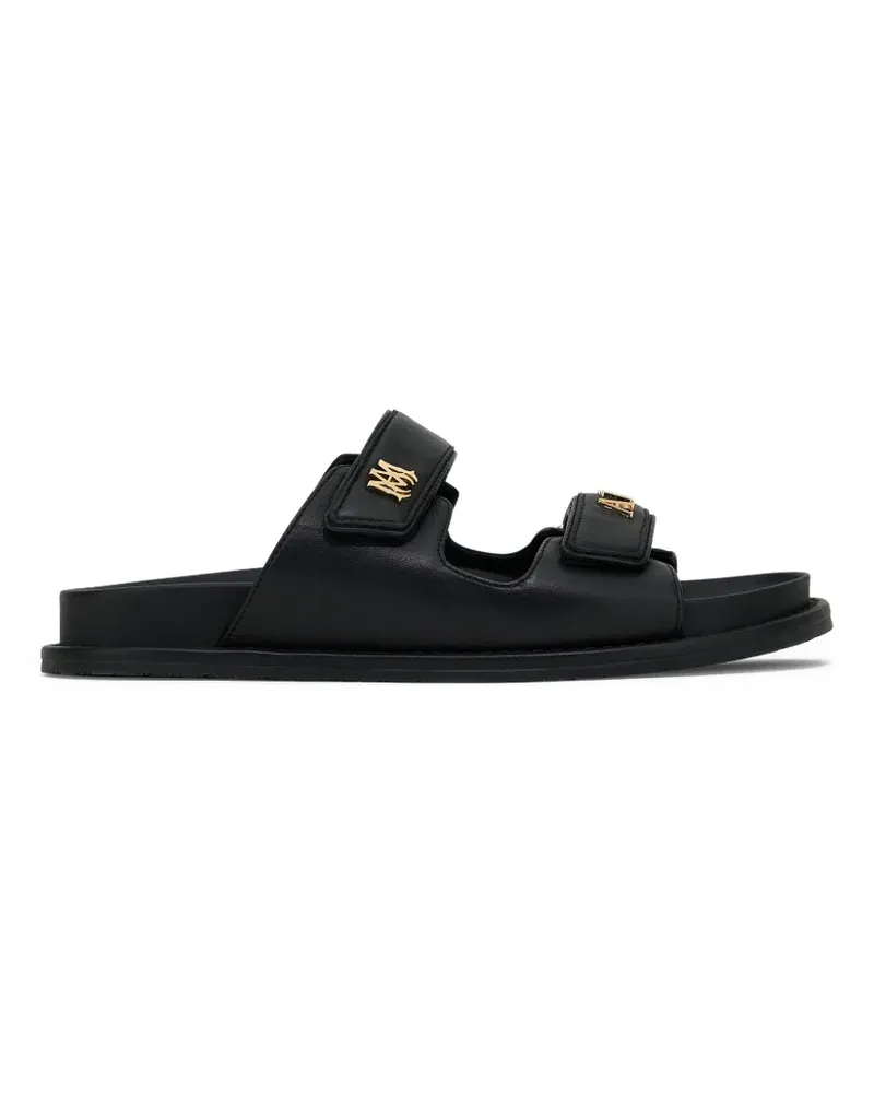 Amiri Boardwalk Sandalen mit Logo-Schild - Schwarz Schwarz