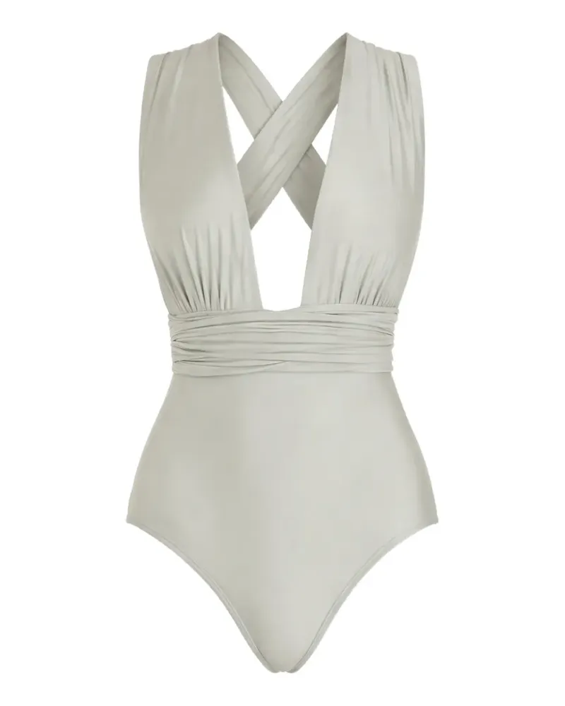 Lenny Niemeyer crisscross swimsuit - Grau Grau