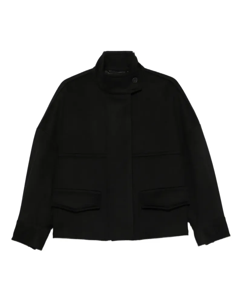 Alberto Biani Jacke mit kastigem Schnitt - Schwarz Schwarz