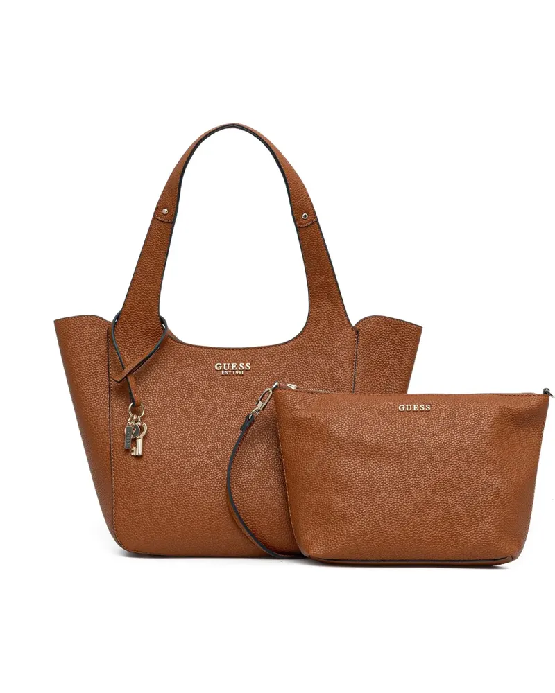 Guess Shopper mit Logo - Braun Braun