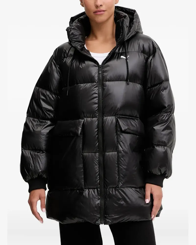 Puma hooded quilted jacket - Schwarz Schwarz