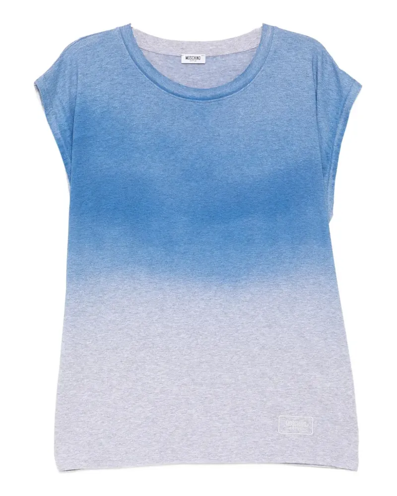 Moschino ombré-effect sleeveless T-shirt - Blau Blau