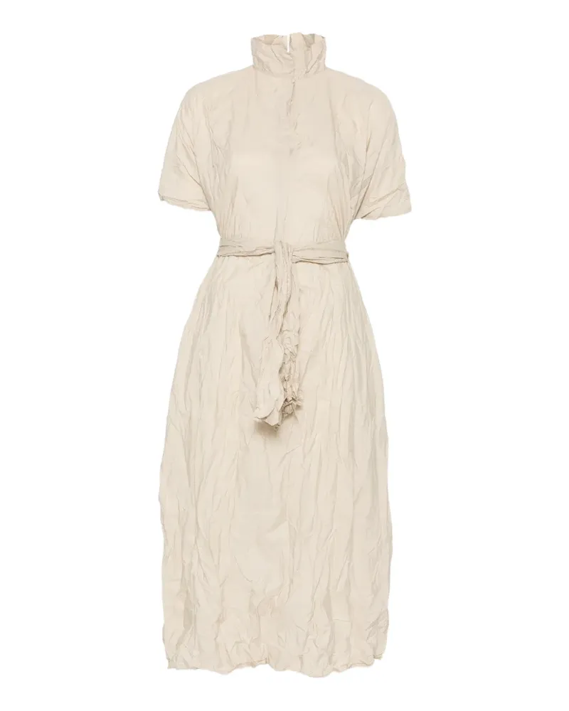 Daniela Gregis Midikleid mit Bindegürtel - Nude Nude