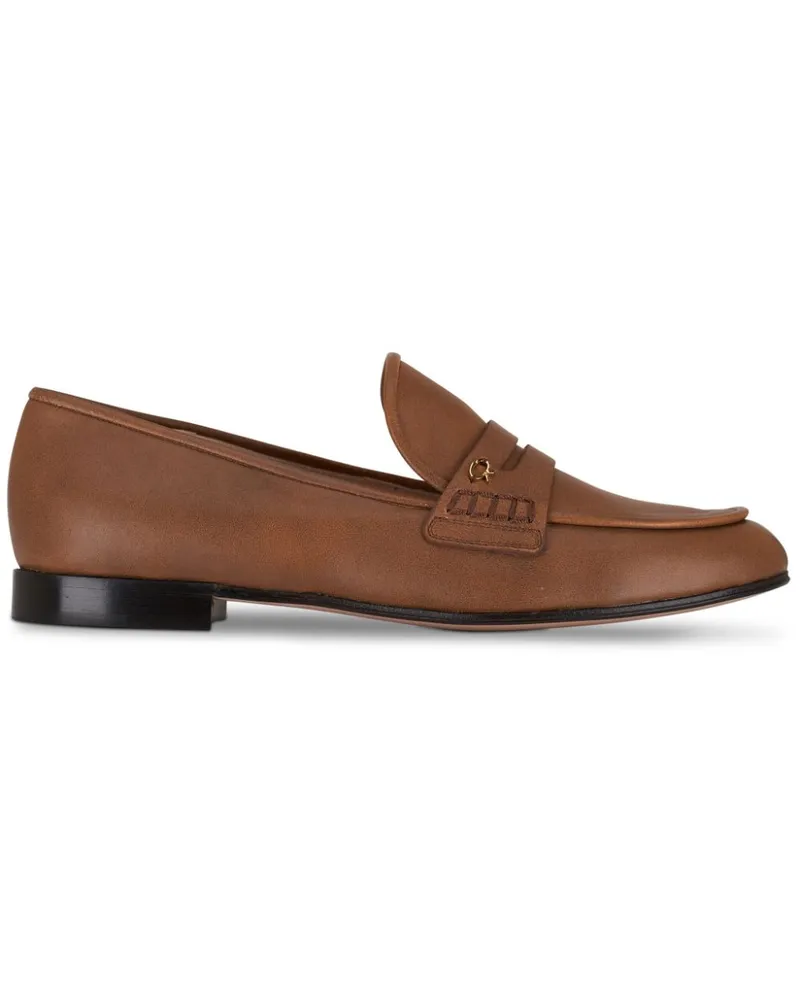 Gianvito Rossi Klassische Penny-Loafer Braun