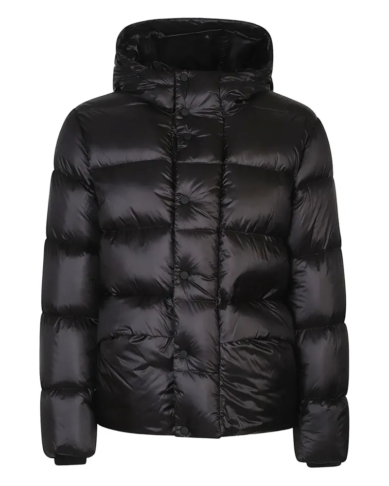 ADD hood ped jacket - Schwarz Schwarz