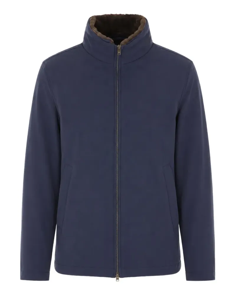 Herno Jacke mit Shearling-Besatz - Blau Blau