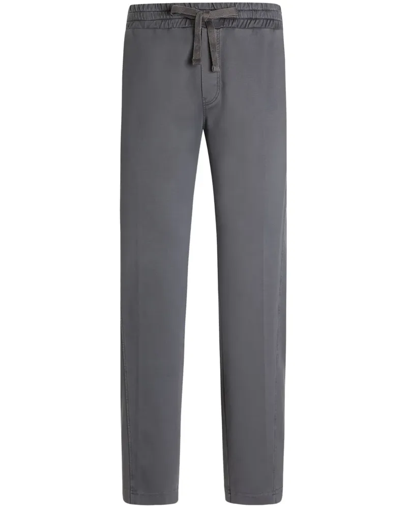 Dolce & Gabbana Jogginghose mit Logo-Schild - Grau Grau