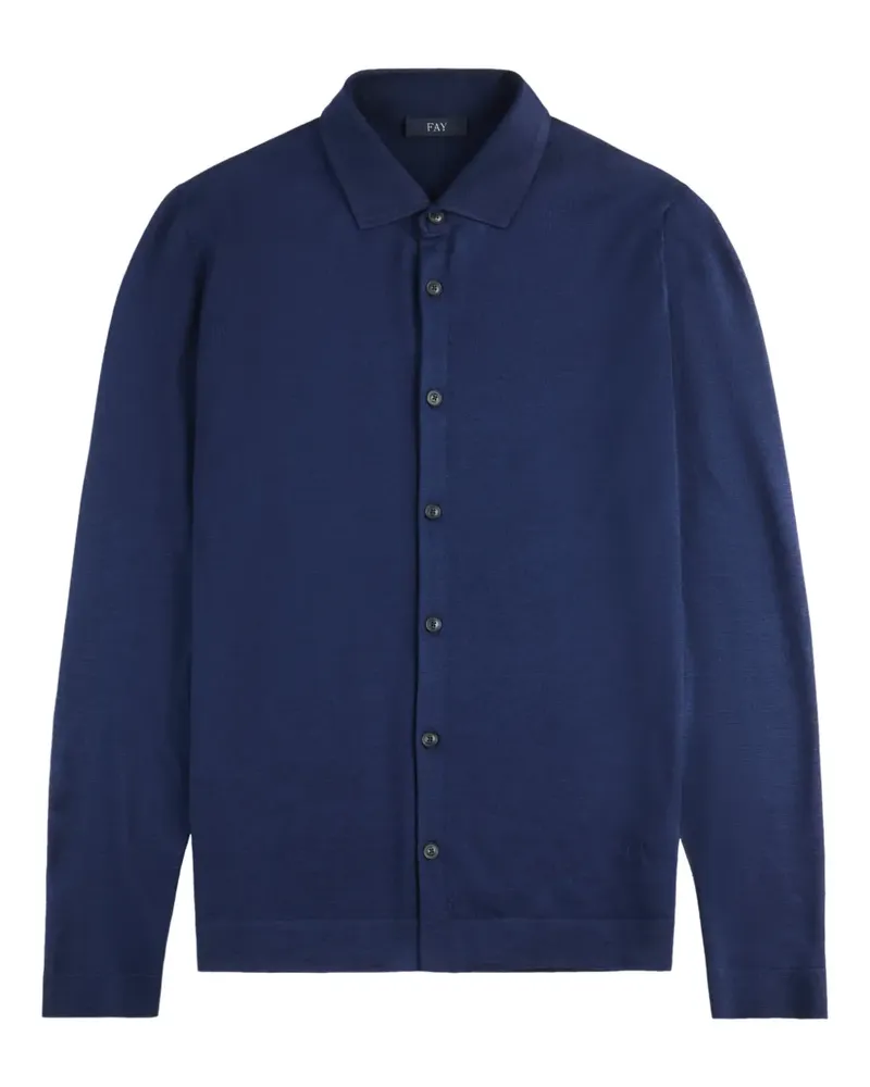 Fay buttoned shirt - Blau Blau
