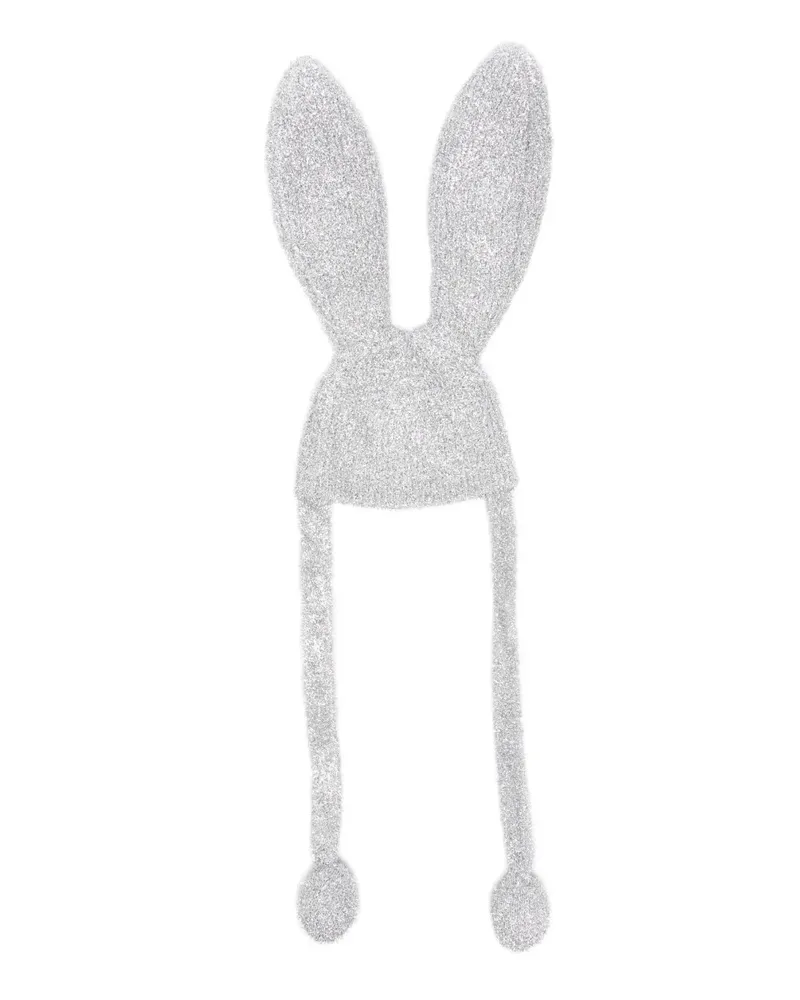 Kenzo bunny-ears beanie hat - Silber Silber