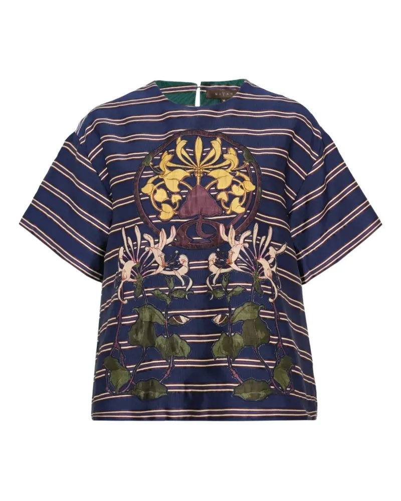 Biyan striped blouse - Blau Blau