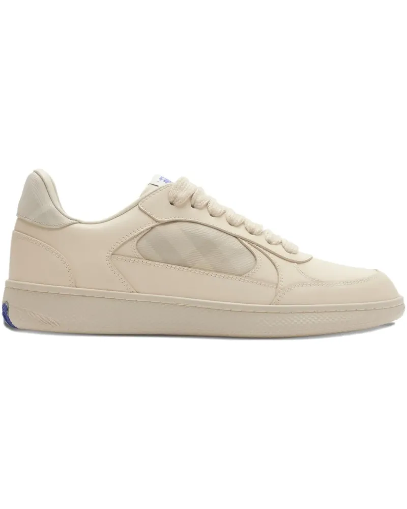 Burberry Terrace Sneakers mit kariertem Einsatz - Nude Nude