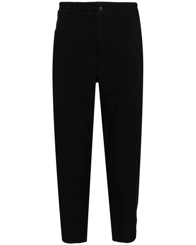 Comme des Garçons Cropped-Hose mit Stretchbund Schwarz