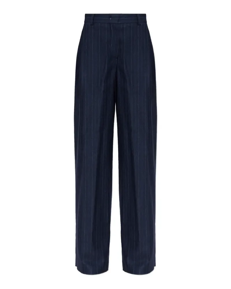 Paul Smith Bundfaltenhose mit Nadelstreifen - Blau Blau