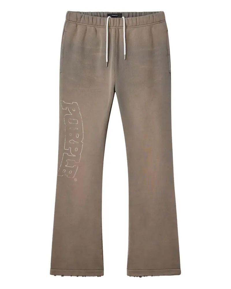 PURPLE BRAND Jogginghose mit Logo-Print - Nude Nude