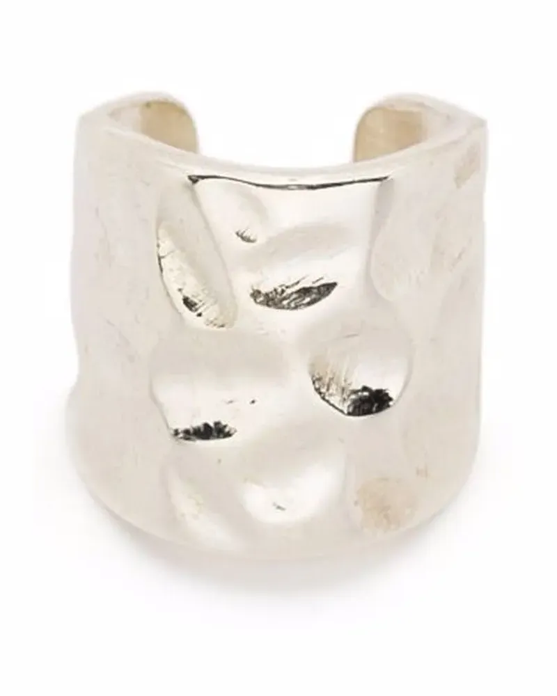 Emanuele Bicocchi Gehämmerter Ear Cuff - Silber Silber