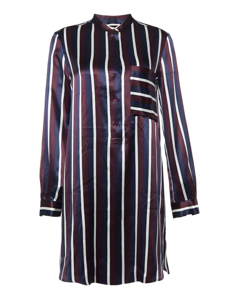 Joseph Gestreifte Satinbluse - Violett Violett