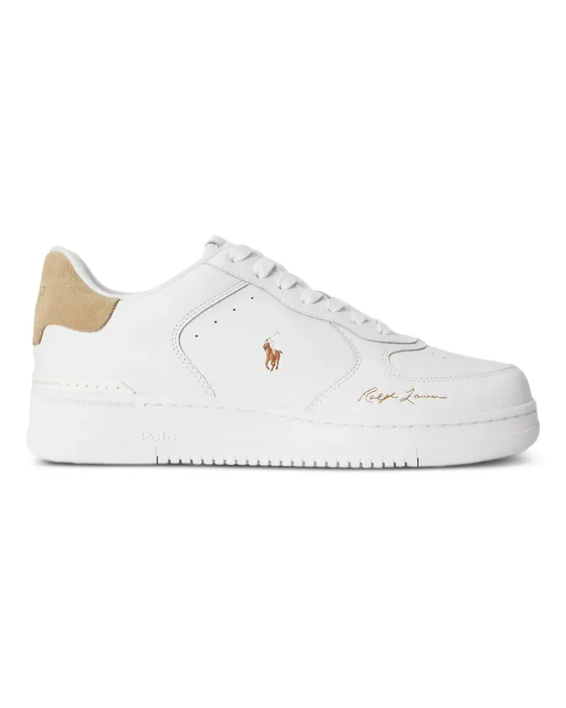 Ralph Lauren Sneakers mit Logo-Stickerei - Weiß Weiß