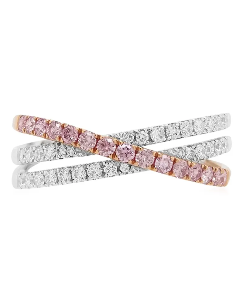 HYT Jewelry 18kt Weißgoldring mit Diamant - Silber Silber