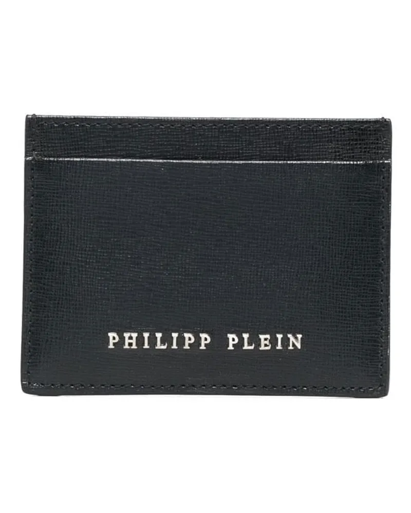 Philipp Plein Strukturiertes TM Kartenetui - Schwarz Schwarz