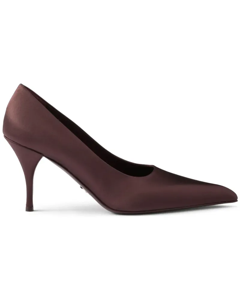 Prada Pumps aus Satin 85mm - Rot Rot