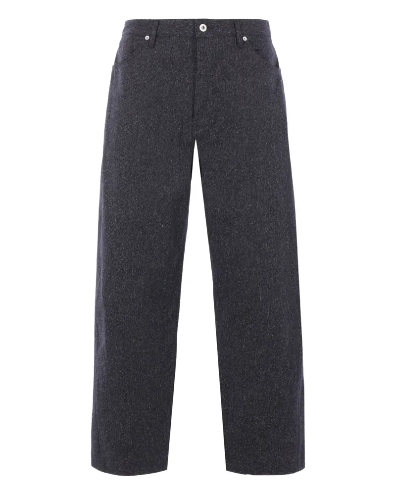 Jil Sander Five-Pocket-Jeans mit Flammen - Blau Blau
