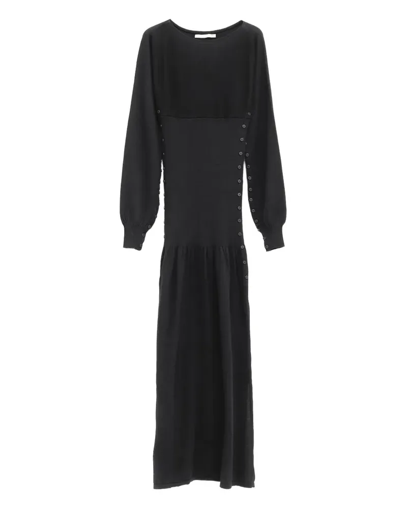 Paloma Wool Fa button-detail long-sleeve dress - Schwarz Schwarz