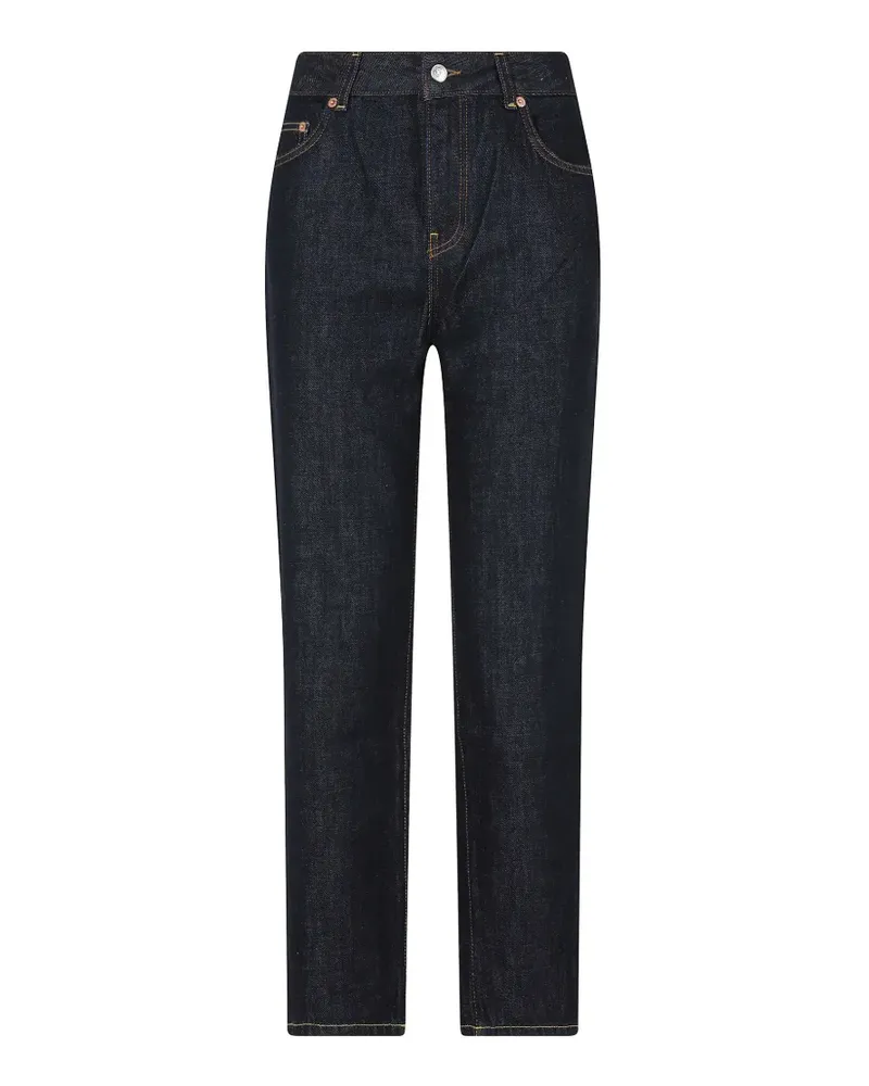 Department 5 Adid straight-leg logo-patch jeans - Blau Blau