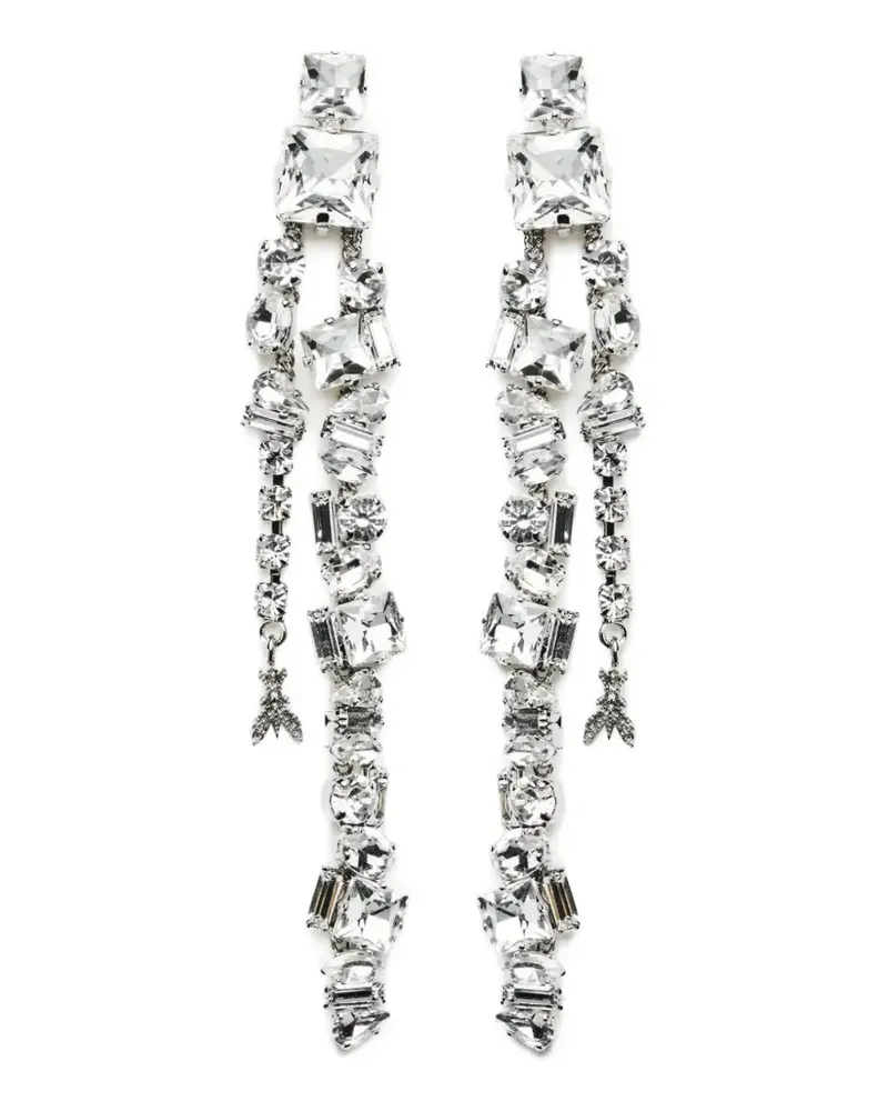 Patrizia Pepe crystal-embellished drop earrings - Silber Silber