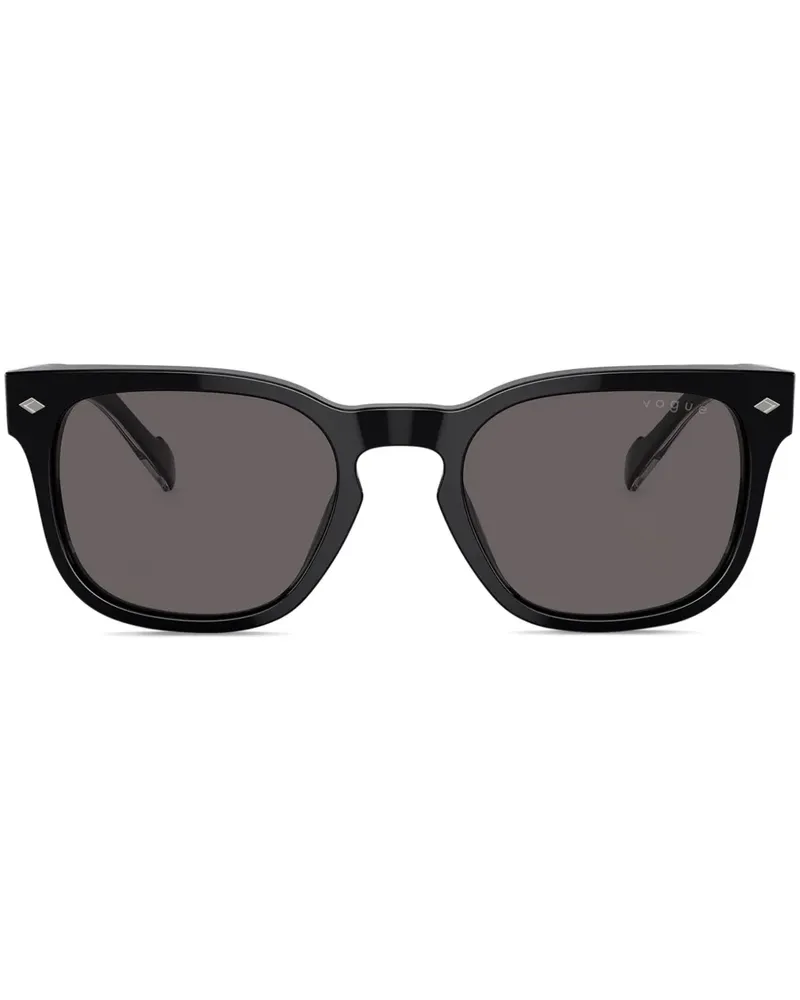 Vogue Sonnenbrille mit geometrischem Gestell - Schwarz Schwarz