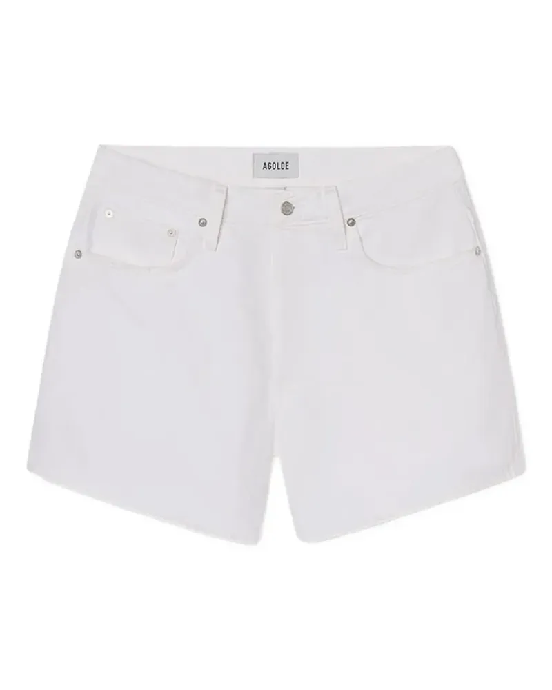 AGOLDE five-pocket denim shorts - Weiß Weiß