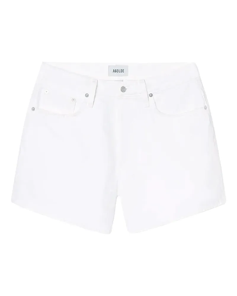 AGOLDE five-pocket denim shorts - Weiß Weiß