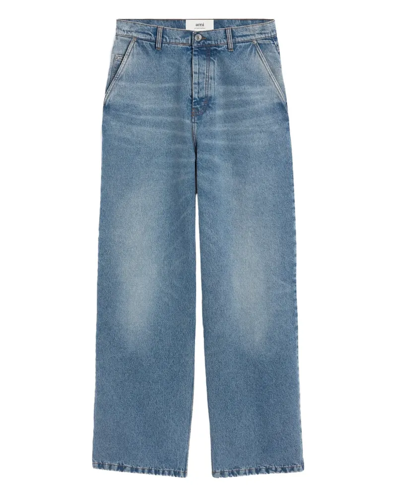AMI Paris Jeans mit weitem Bein - Blau Blau