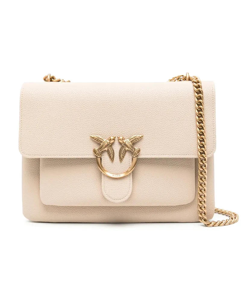 Pinko Love Birds Schultertasche - Nude Nude