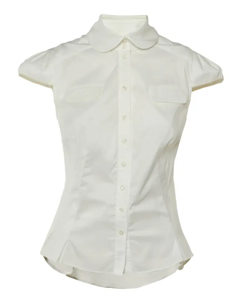 Diane von Furstenberg Como cap-sleeve shirt - Weiß Weiß