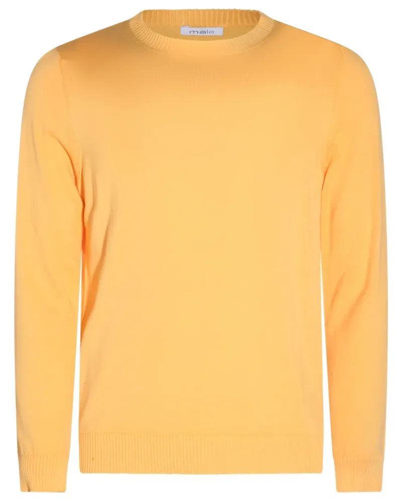 Malo Gestrickter Pullover - Gelb Gelb
