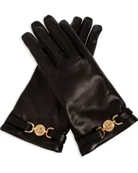 Versace Medusa Handschuhe aus Leder Schwarz