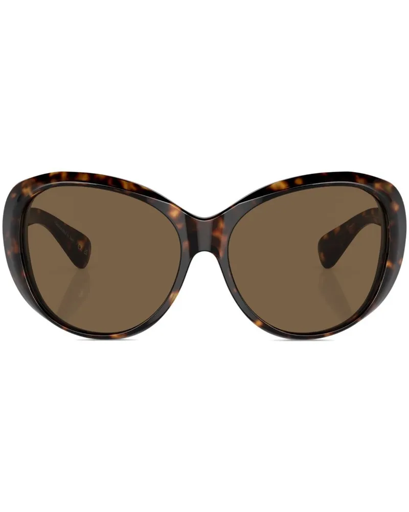 Oliver Peoples Maridan Sonnenbrille mit Oversized-Gestell - Braun Braun