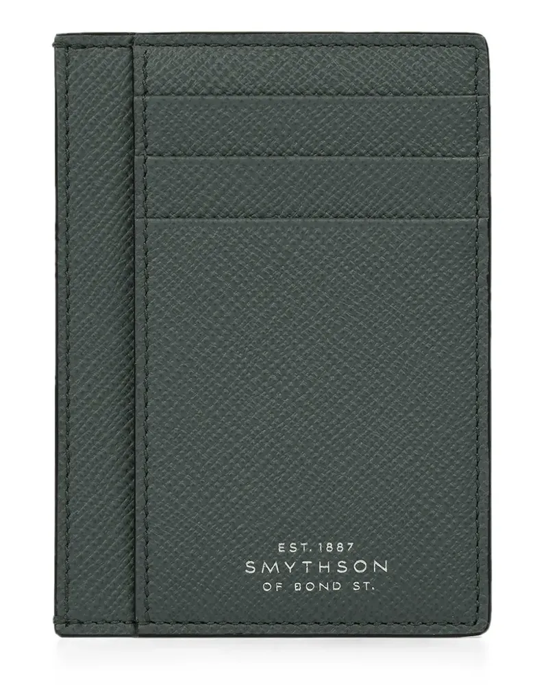 Smythson Großes Panama Kartenetui - Grün Grün