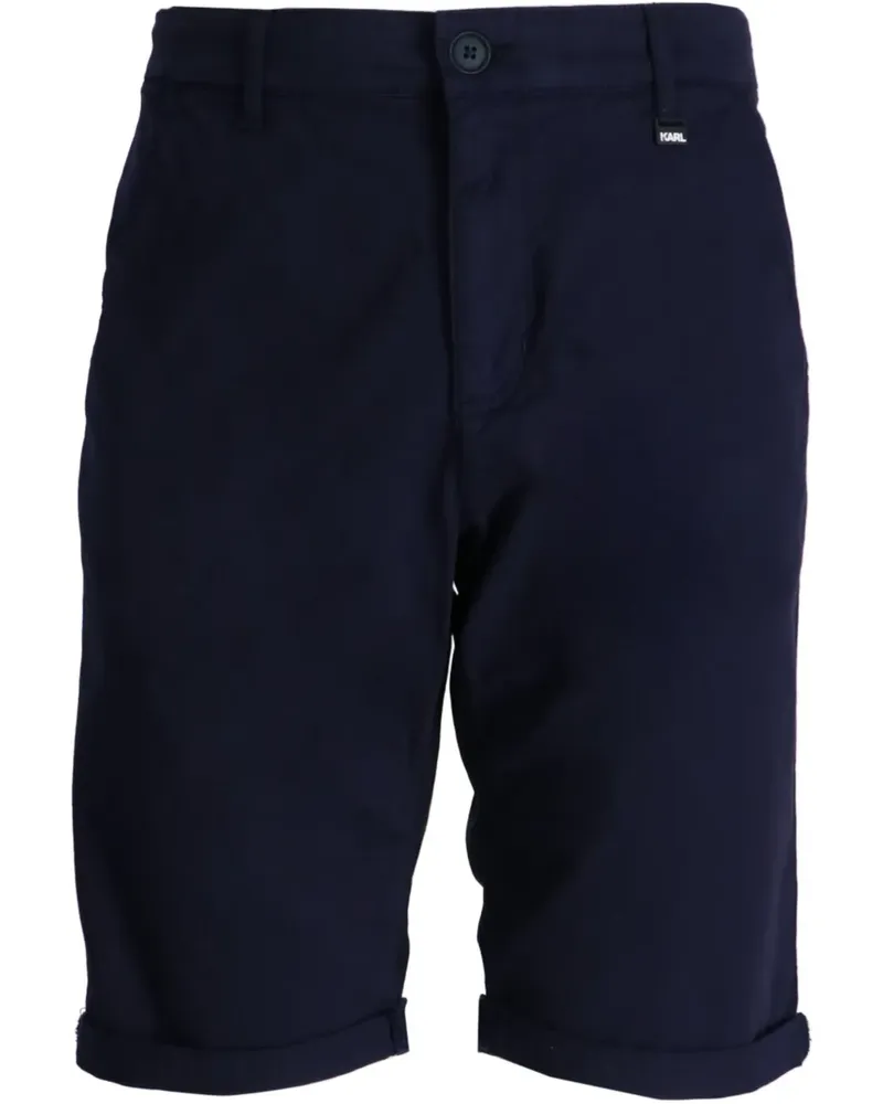 Karl Lagerfeld Klassische Chino-Shorts - Blau Blau