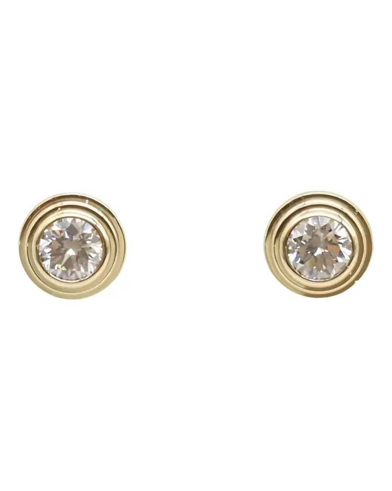 Cartier 2010s 18K yellow gold D'Amour XS diamond earrings Gold