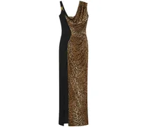 Medusa '95 Abendkleid mit Leoparden-Print - Nude
