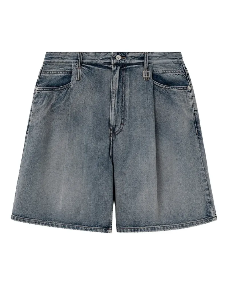 Wooyoungmi pleated denim shorts - Grau Grau