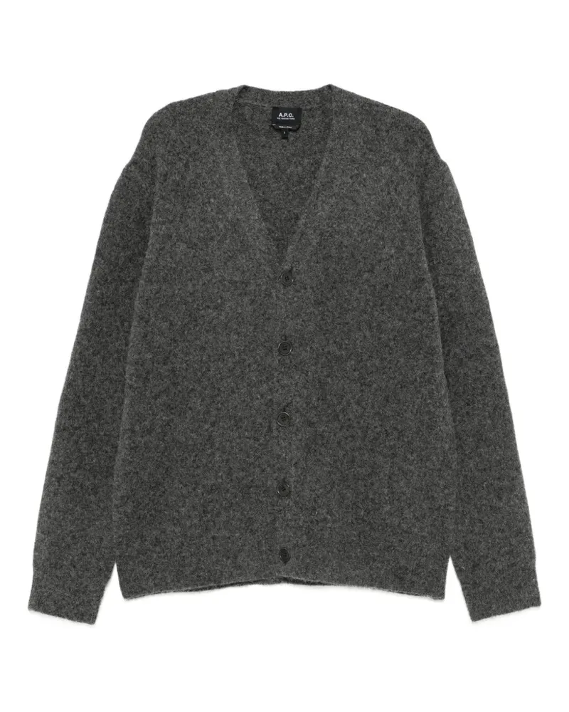 A.P.C. Cardigan mit Knopfverschluss - Grau Grau