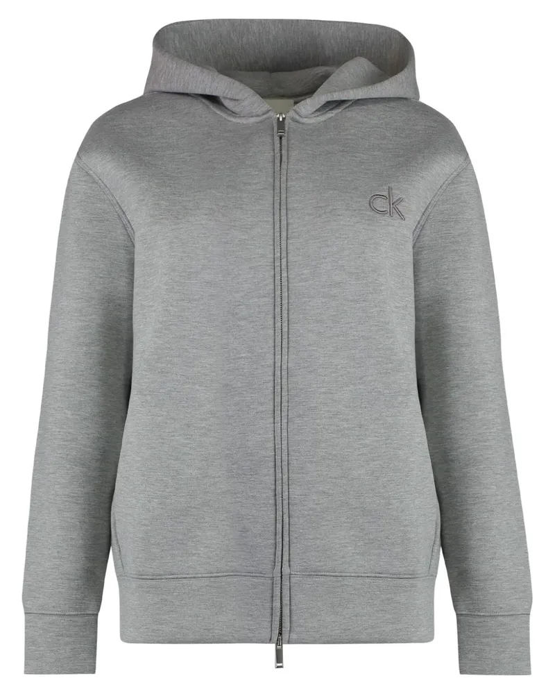Calvin Klein Hoodie mit Reißverschluss - Grau Grau